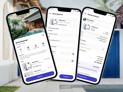 Booking App app booking design home mobile app payment ui ux