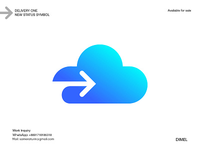 cloud, delivery logo, logo design arrow logo clean design cloud logo cloud logo design cloud tech logo delivery logo forward logo global delivery logo logo logo design minimalist logo simple logo