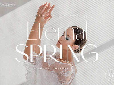 Eternal Spring Elegant Sans Family advertising blog calligraphy font classy font display font elegant font family sans fashion font font family ligature font logo font minimalist font modern font modern sans sans social media variable font variable sans website wedding font