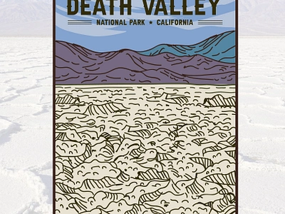 Death Valley illustration. adventure adventure logo adventure outdoor adventure travel branding death valley graphic designer illustration illustration artist logo designer national park national parks outdoor outdoors tshirt tshirt designer