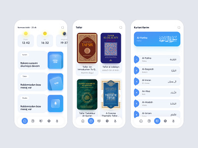 Mobile App Design Library application book clean hire designer interface islam liberary light theme minimalism mobile app mobile app design modern quran religion saas startup toofan ui design ux design web design