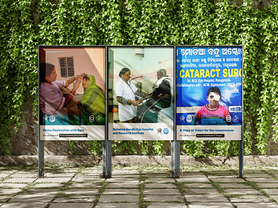 Posters design for Odia Gandhian NGO Eye Hospital, MGEHRI.... banner banner design blue brand design branding design documentary eye hospital graphic design hospital minimal ngo odia odisha post post design poster poster design print print design