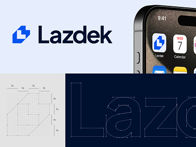 Lazdek- Development agency branding agency branding clean design graphic design logo typography