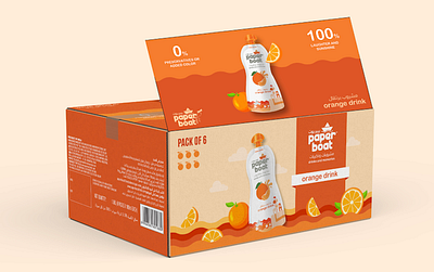 Paper Boat Carton Packaging beverage packaging box design kld packaging packaging design