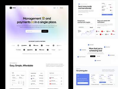 Opako - Fintech SaaS Website fintech saas saas saas landing page saas product saas uiux saas website design web design website design