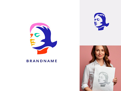 Woman Freedom Logo bird brand branding design freedom graphic design liberty logo logo design logotype negative space ngo portrait woman