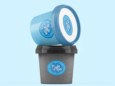 HIGH.ON.ICECREAM | Branding & Packaging branding fnb graphic design icecream logo packaging