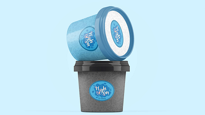 HIGH.ON.ICECREAM | Branding & Packaging branding fnb graphic design icecream logo packaging