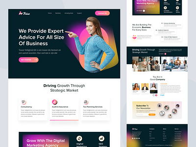 Agency Landing Page Design agency animations creative design homepage landingpage responsive ui ui ux uidesign web design website wind turnine