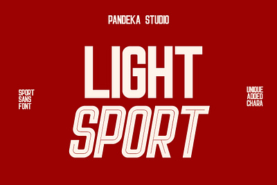 Light Sport - Sport Sans Font racing