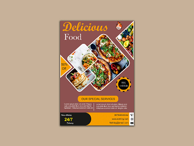 FOOD FLYER (COREL DRAW) app design branding coreldraw design designing figma flyer food food flyer food logo graphic design illustrator logo photoshop poster text ui uiux design web design