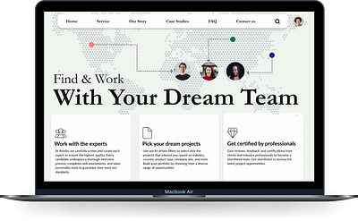 Design UI: Landing Page daily ui desktop job board landing page macbook product design ui ux ui web
