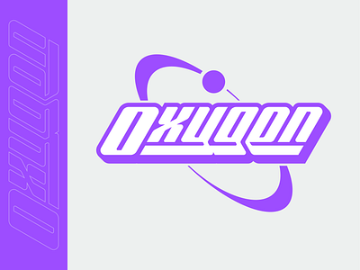 Oxygen Y2K graphic design handlettering lettering logo logotype oxygen sticker type typography y2k