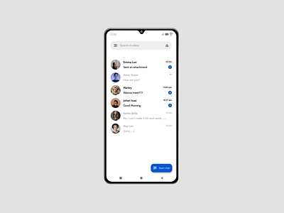 Daily UI Challenge # 39 - Inbox ☒ android branding chat chat ui daily challenge daily ui daily ui challenge 39 design figma figma design illustration inbox inbox ui iphone ui uiux ux resercher