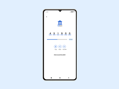 Daily UI Challenge # 40 - Temporary Code Screen android bank branding code daily challenge daily ui daily ui challenge 40 design dribbble figma figma design illustration iphone temporary code ui uiux