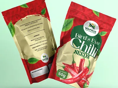 Packaging Design for Chili & Okra seeds branding design packaging