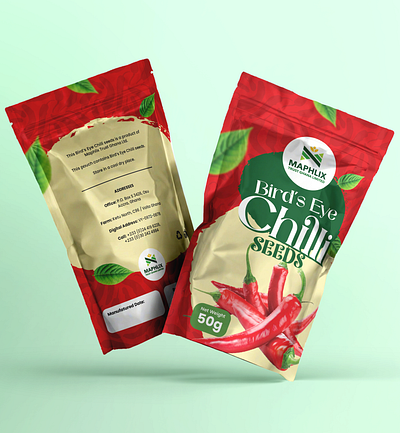 Packaging Design for Chili & Okra seeds branding design packaging