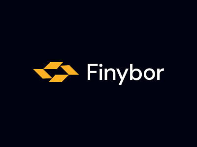 Finybor Logo arrow logo blockchain brand identity branding clean design crypto logo currency design identity logo minimalist logo modern logo