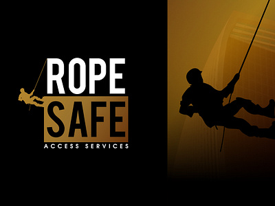 Rope Safe Access Services - Logo Brand Identity access branding business logo client consultant design design service free logo freelance graphic design growth hiringdesigner logo logo designer logodesign project rope safe talent vector