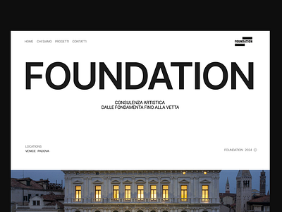 Foundation - Homepage ui webdesign website