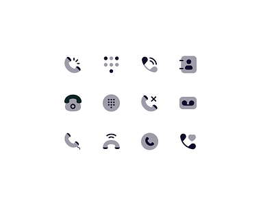 Neaticons Call, Phone Icons - Bulk Style branding call contact design icon icon design icon pack icono iconography icons landline neaticons phone record ring support ui web design