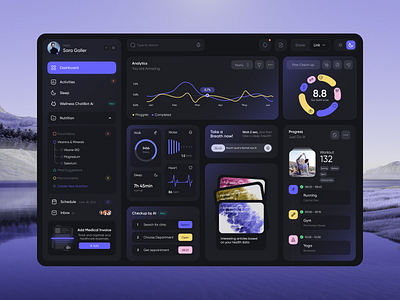 Saas Web App Dashboard admin analytics b2b business chart crm dark dashboard management marketing panel product design saas saas product sales service software ui ux web app web platform