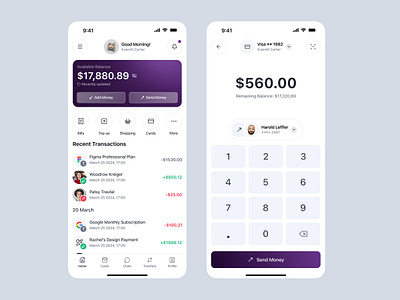 Digital Banking Mobile Application app design banking app banking application banking ui money app ui design ui ux design ux design wallet app wallet ui