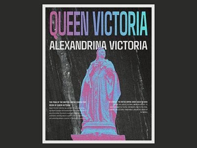 Poster Queen Victoria branding des design graphic design illustration poster typography ui vector