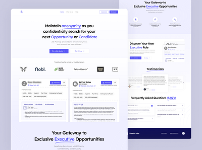 Anonymous Job Board WebApp Design design job job board job platform design job webapp minimal design recruiter recruiter webapp ui ui ux ui ux design uidesign uiux