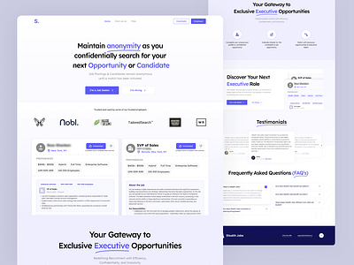 Anonymous Job Board WebApp Design design job job board job platform design job webapp minimal design recruiter recruiter webapp ui ui ux ui ux design uidesign uiux