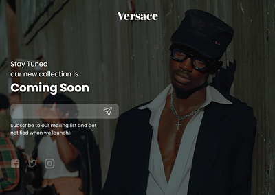 Versace -landing page landingpage ui uiux ux website