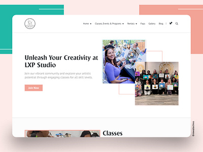 L'Expression Creative Studios Website Redesign figma squarespace ui ux