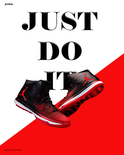 JORDAN SHOES banner bannerdesgin branding graphic design jordan shoes new logo poster poster design shoes