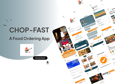 Food Ordering App animation branding case study food food ordering logo mobile app ui uiux