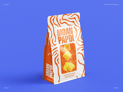 Soan Papdi - Moan Papdi bold branding design diwali festival graphic design minimal package packaging quirky redesign sensual soan papdi