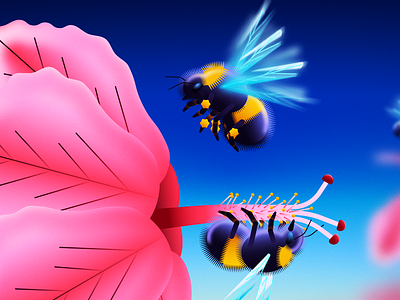 eBPF vs Kernel Extensions beach bees cloud cnapp ebpf extension flowers gradient hawaii hibiscus illustration illustrator kernel runtime security stroke upwind vector