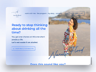 Narella Flood Coaching Website Redesign adobe photoshop figma squarespace ui ux