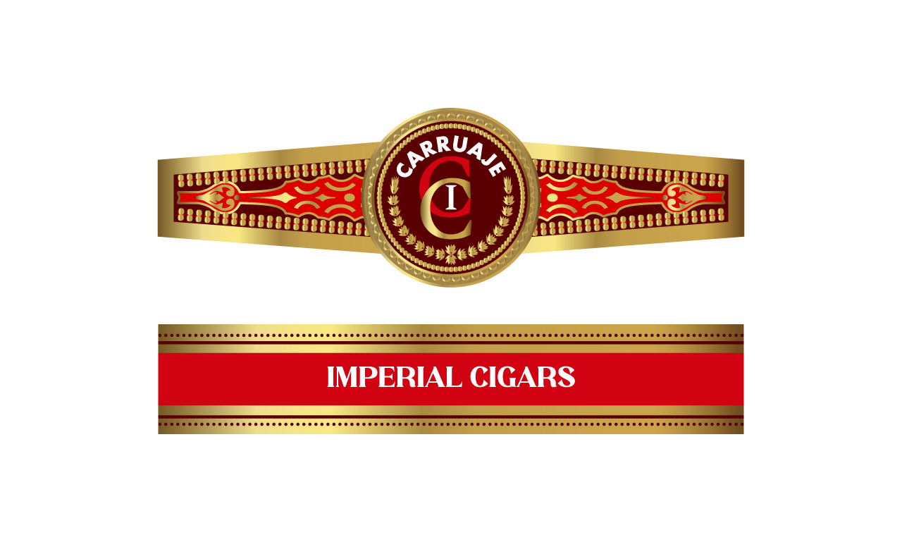 Carruaje Imperial Cigars Logo and Band Design app branding cigar cigar band cigar label cigar label design cigar logo cigar ring design graphic design hemp logo illustration illustrator label design logo typography ui ux vector weed logo