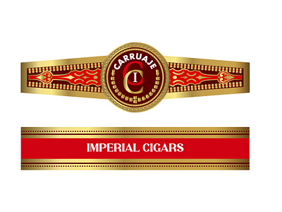 Carruaje Imperial Cigars Logo and Band Design branding cigar cigar band cigar label cigar label design cigar logo cigar ring graphic design logo