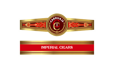 Carruaje Imperial Cigars Logo and Band Design branding cigar cigar band cigar label cigar label design cigar logo cigar ring graphic design logo