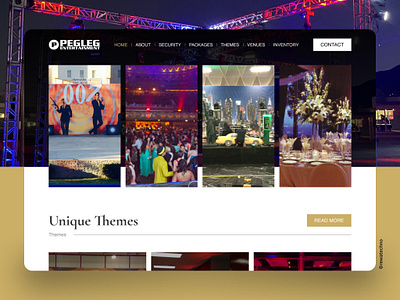 PEGLEG Entertainment Website Redesign figma squarespace ui ux