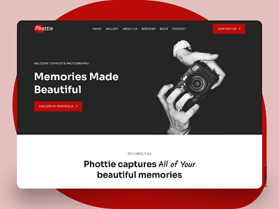 Phottie Website Design creative editing figma photoshop ui ux