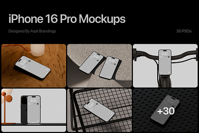 iPhone 16 Pro Mockup Bundle 3d animation app branding design download free freebie graphic design illustration iphone logo mockup mockup cloud mockupcloud motion graphics smartphone ui ux web design