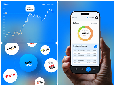 Financial Mobile App UI android app ui balance fin app finance app fintech ios mobile app mobile app design mobile design payment app product design transactions wallet wallet app design