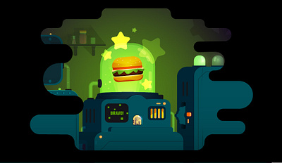 Burger King France | Learning resources 2d burger cartoon charadesign design e learning flat illustration infographics vector