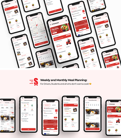 Meal Planning | Food Delivery Application app design app designs delivery design fnb food food and beverages food delivery app foof delivery meal app meal delivery meal planning minimal design ui ui ux ui ux design uidesign uiux