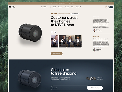 E-commerce Website design Product page ✦ NtveHome design e commerce product service startup ui ux web web design website