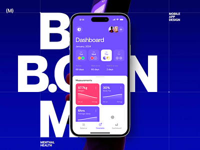 Menthal Health Mobile app ui design ✦ Baboon adaptation android app application design iphone mobile mobile design mobile ui ui ux