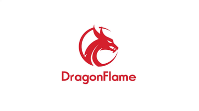 Logo Animation - Dragon Flame animation chinese design dragon flame food graphic graphicdesign logo logoanimation logodesign