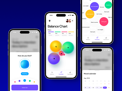 Menthal Health Mobile app ui design ✦ Baboon adaptation android app application design iphone mobile mobile design mobile ui ui ux